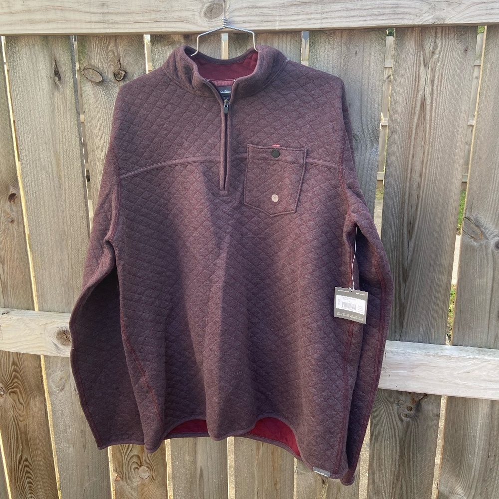 Eddie Bauer Fortify Quilted 1/4-Zip BRAND NEW WITH TAGS